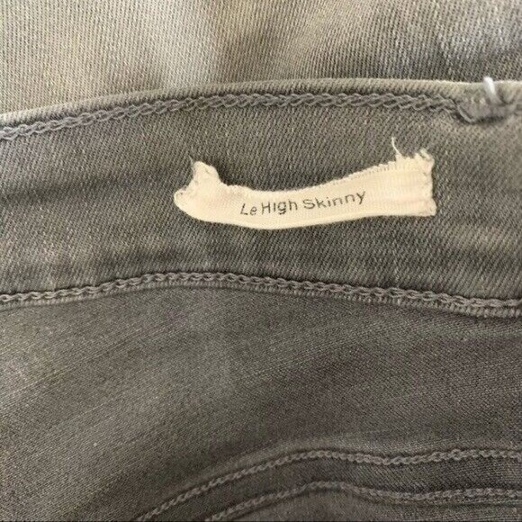 Frame Le High Skinny Jeans 23 Gray Stretch Designer Denim Modern - Picture 7 of 8